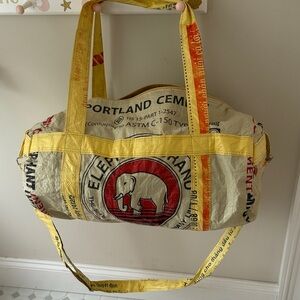 Duffle Bag made from recycled materials in Cambodia